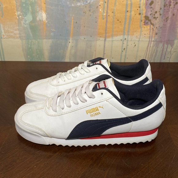 Puma Roma Basic 354259-51 White Big Kids size 6C - Picture 1 of 6